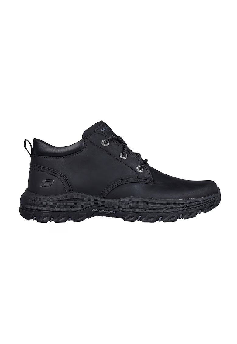 Skechers Ghete de piele nabuc Knowlson Ramhurst - Negru