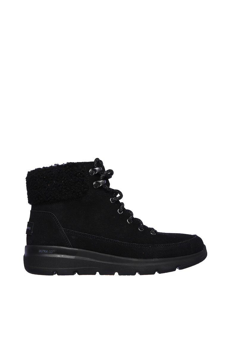 Skechers Ghete din piele intoarsa Glacial Ultra