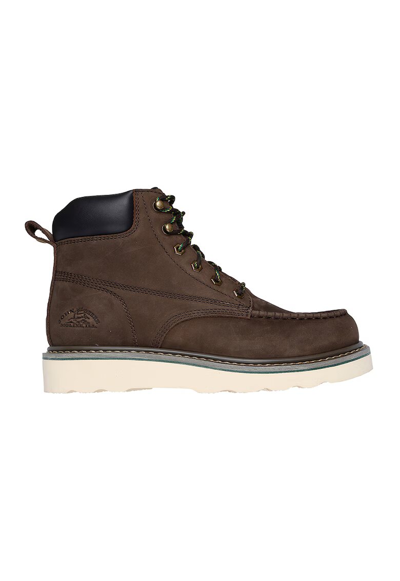 Skechers Ghete din piele John Deere Kadmiel - Maro