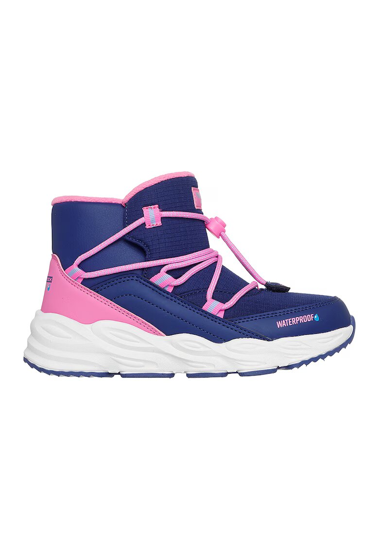 Skechers Ghete impermeabile Turbo Tread - Albastru inchis/Roz pal