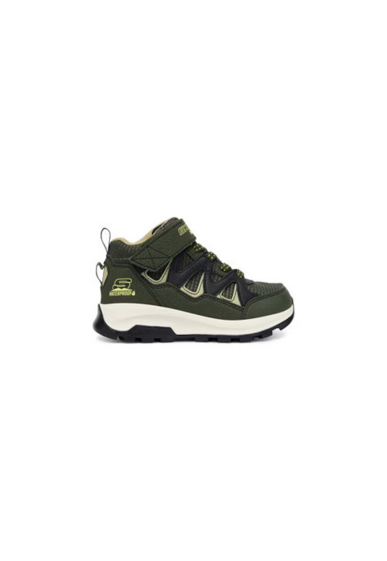 Skechers Ghete pentru baieti - kaki - material textil