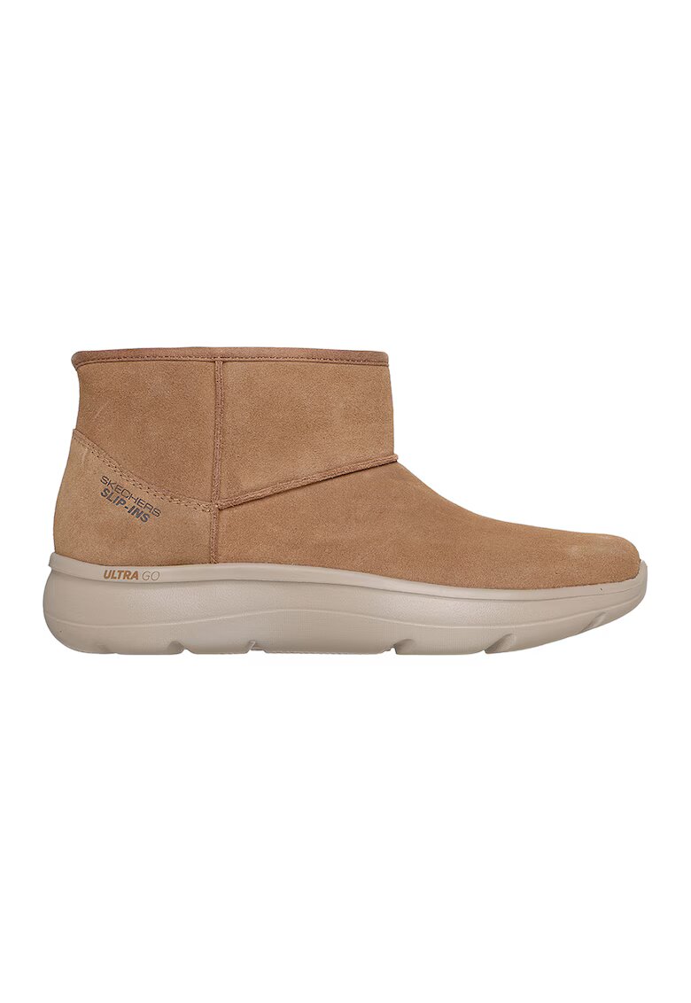 Skechers Ghete slip-ins din piele intoarsa - Bej