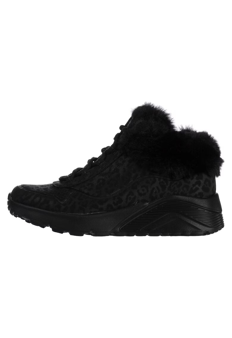 Skechers Ghete Uno Lite - Cozy Leopard 310362LBBK