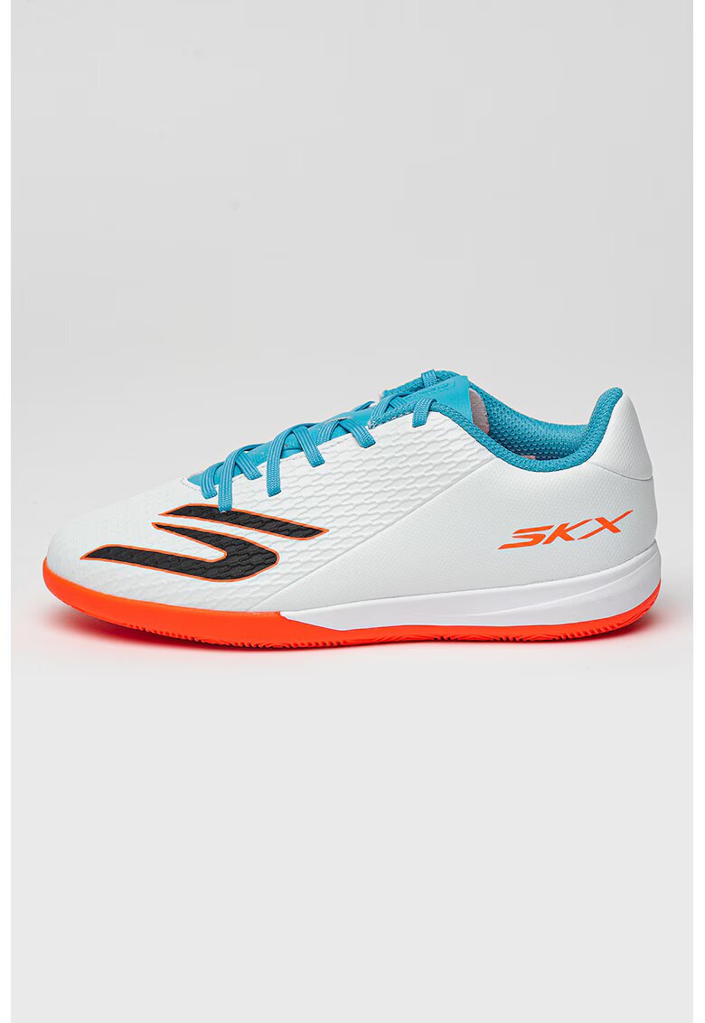 Skechers Ghete usoare cu detalii contrastante pentru fotbal 2 Jr Youth - Alb/Albastru deschis