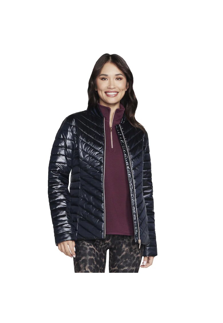 Skechers Jacheta dama - GO Shield Shine Jacket 150 - Negru