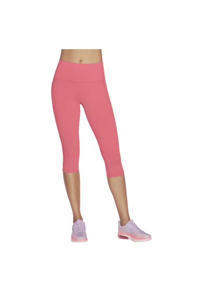 Skechers Pantaloni scurti - Go Walk High Waisted Capri Short W2CP2-RDBL - Rosu - Rosu