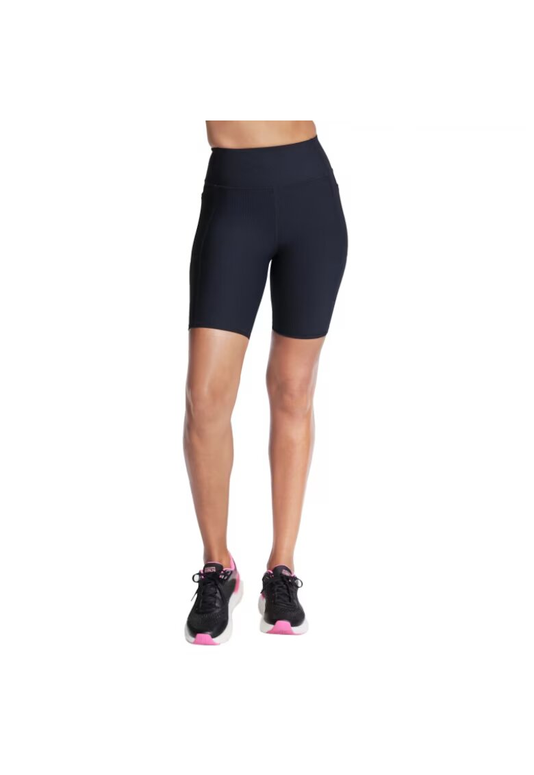 Skechers Pantaloni sport dama - pantaloni scurti ciclism - negru - nailon -