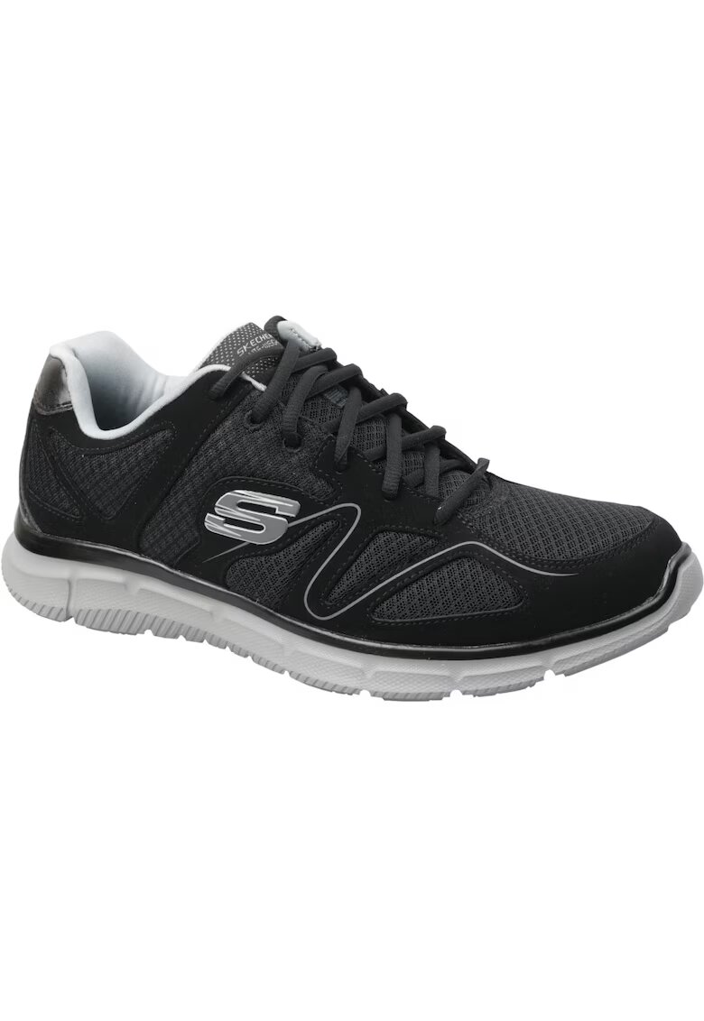 Skechers Pantofi adidasi Satisfaction 58350-BKGY - pentru barbati - Negru