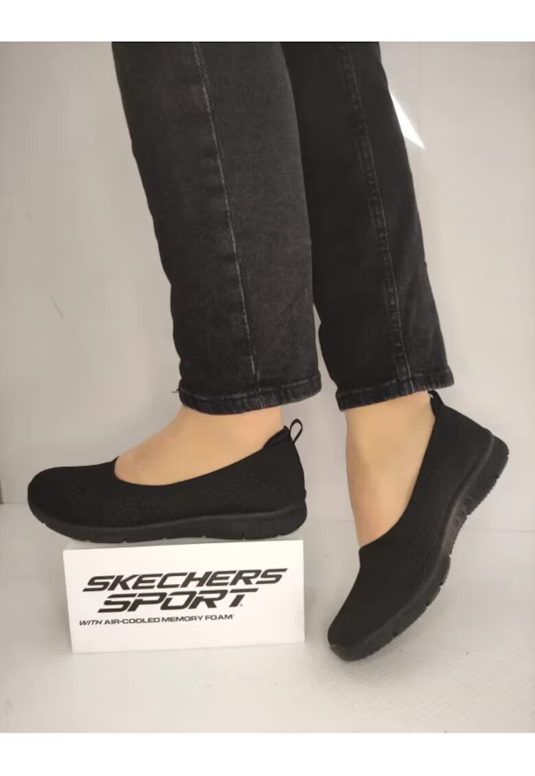 Skechers Pantofi Casual Dama 100625 Bbk - Negru - Negru