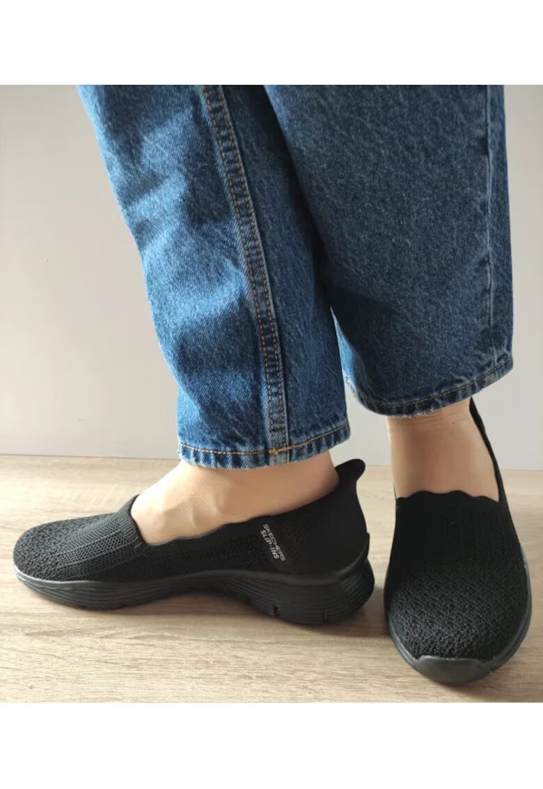 Skechers Pantofi Casual Dama 158980 Bbk - Negru -
