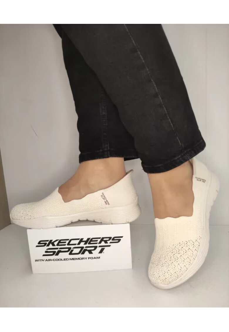Skechers Pantofi Casual Dama 158980 Ofwt - Alb -