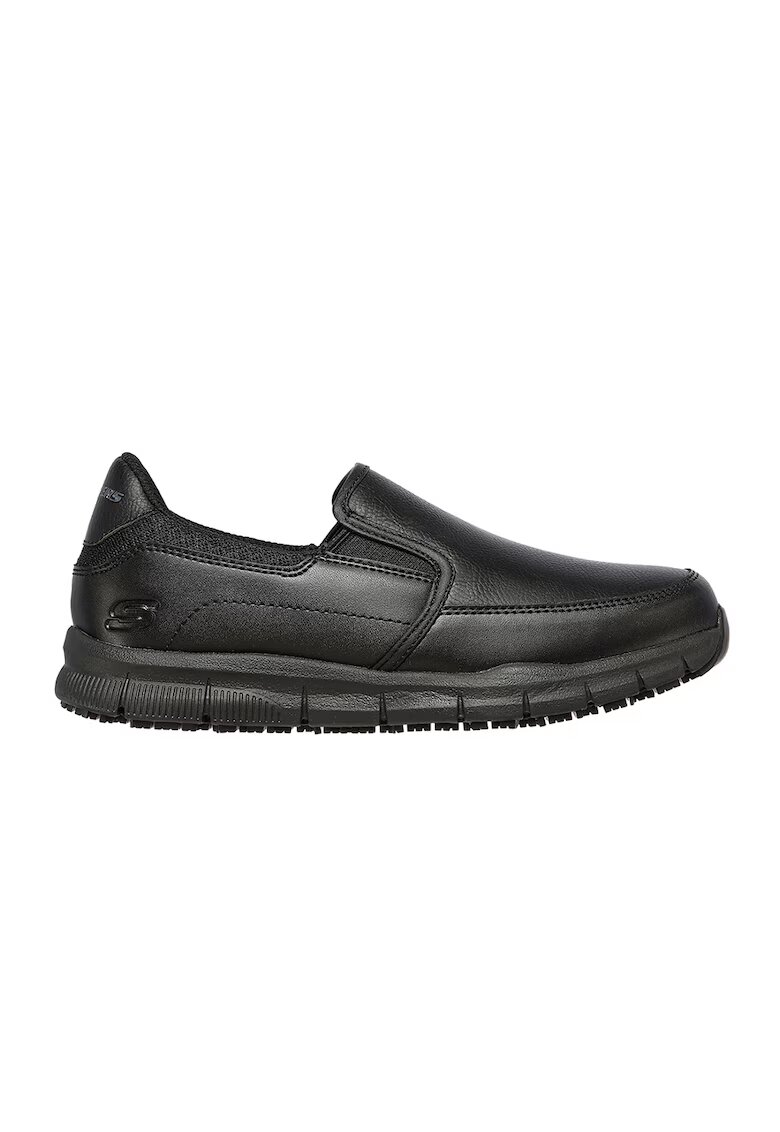 Skechers Pantofi casual de piele ecologica Memory Foam - Negru