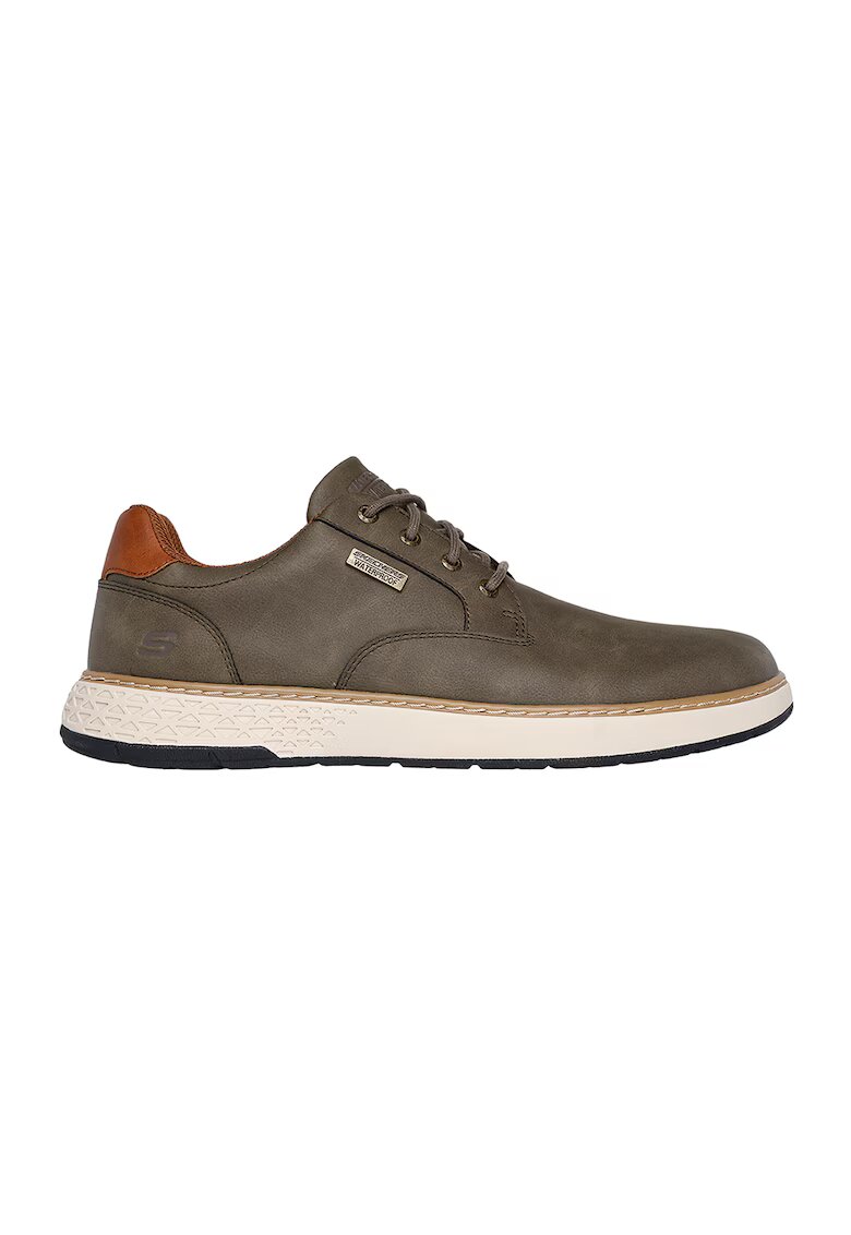 Skechers Pantofi casual impermeabili de piele ecologica - Kaki