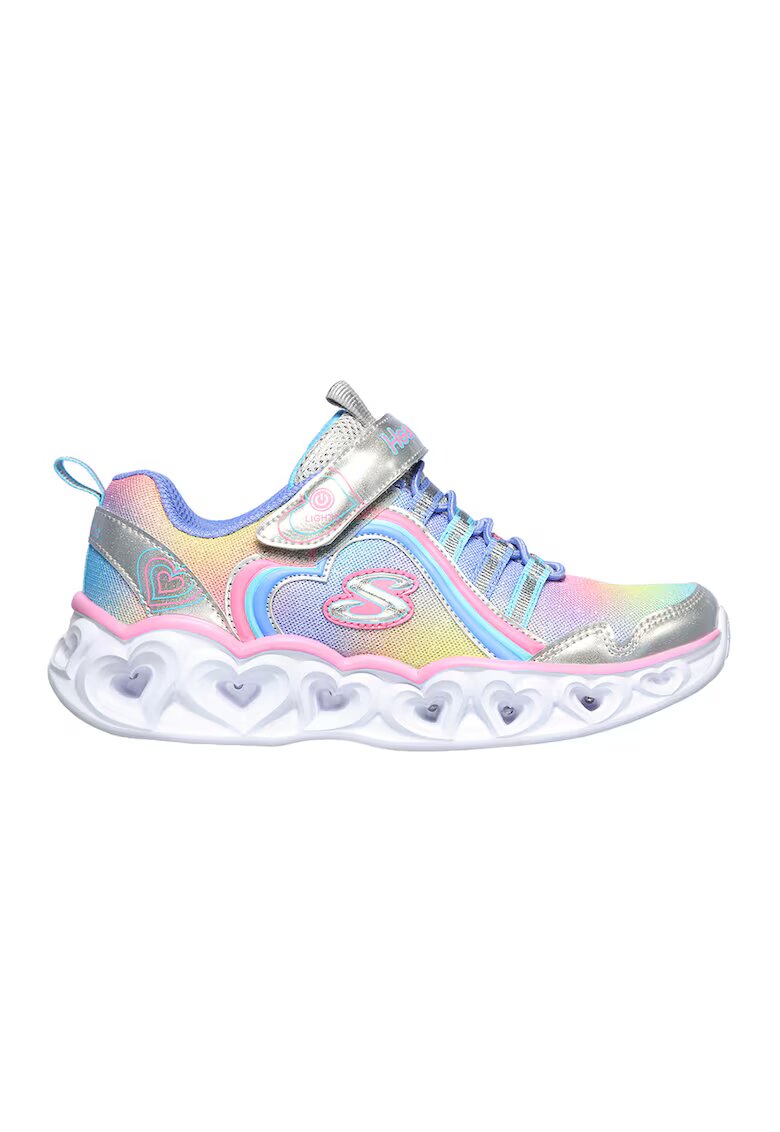 Skechers Pantofi copii cu sistem de lumini Heart Lights - Rainbow Lux - Multicolor