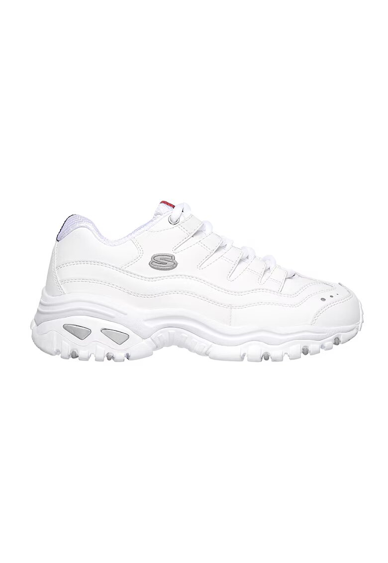 Skechers Pantofi cu garnituri de piele pentru antrenament Sport Energy - Alb