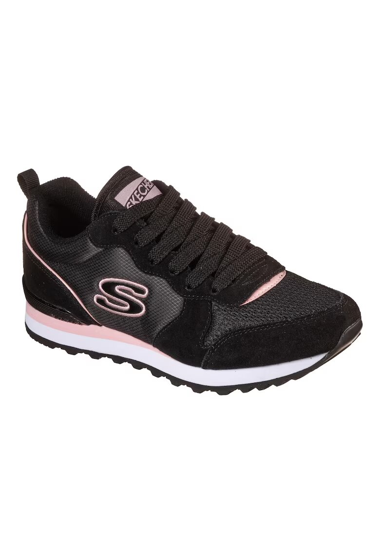 Skechers Pantofi cu insertii de piele intoarsa - pentru fitness Step N Fly - Negru