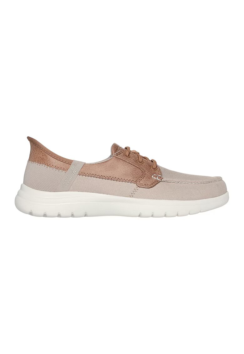 Skechers Pantofi cu model colorblock - Maro cognac/Maro taupe