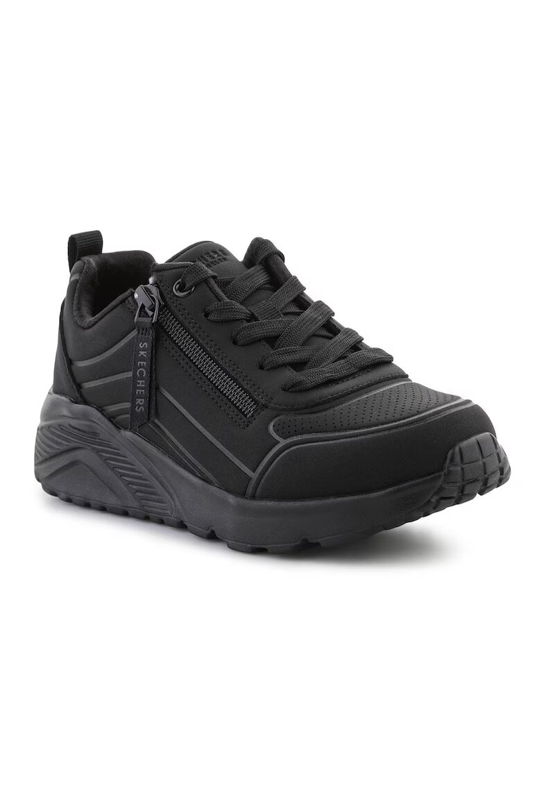 Skechers Pantofi dama Uno Lite Easy Zip - negru - material sintetic - design modern - confort ridicat