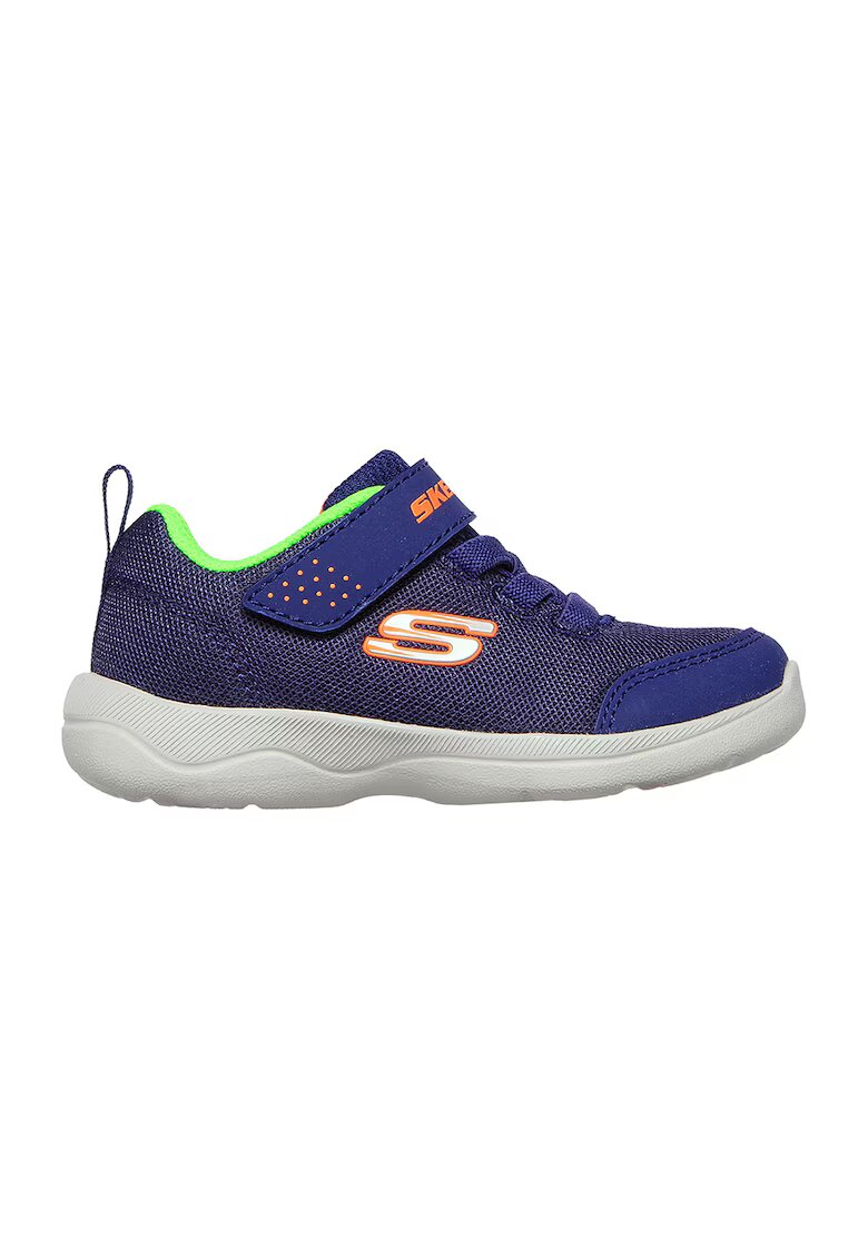 Skechers Pantofi din plasa cu velcro Stepz 2.0 Mini Wanderer - Portocaliu/Bleumarin