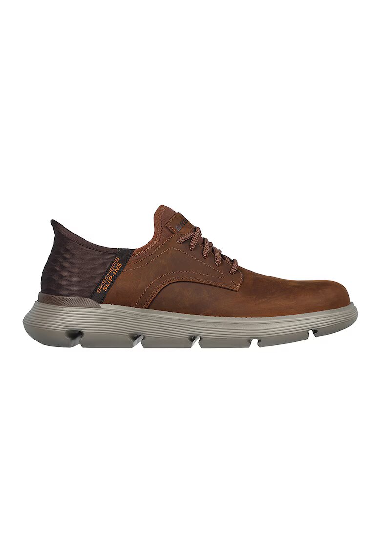 Skechers Pantofi Garza-Gervin Slip-Ins cu logo discret - Maro scortisoara