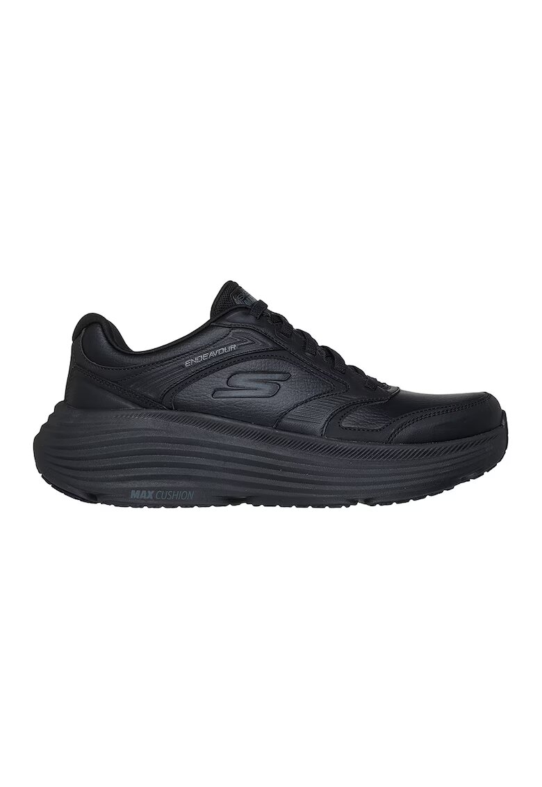 Skechers Pantofi Max Cushioning Endeavour de piele pentru alergare - Negru