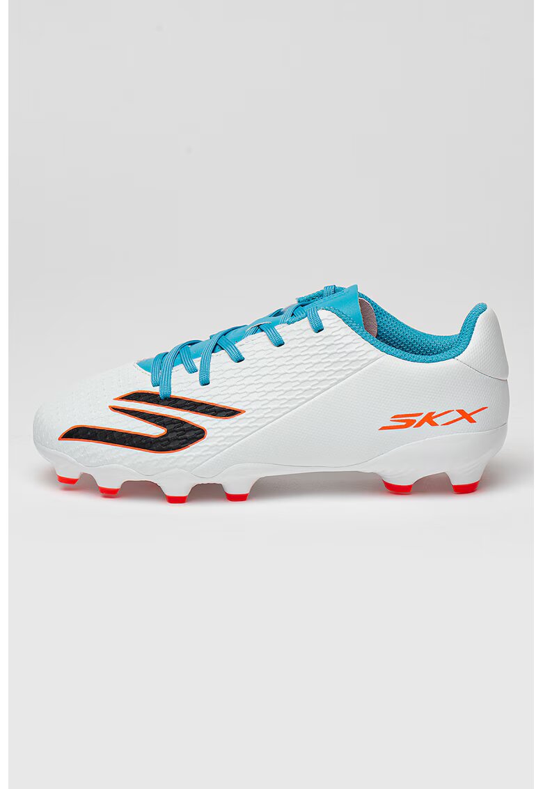 Skechers Pantofi SKX 2 JR cu crampoane pentru fotbal - Alb/Albastru deschis