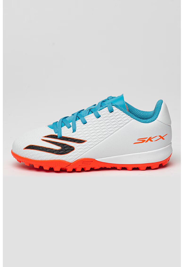 Skechers Pantofi SKX 2 Jr cu logo pentru fotbal - Alb/Albastru deschis