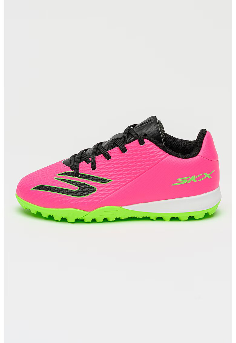 Skechers Pantofi SKX 2 Jr cu logo pentru fotbal - Negru/Fucsia/Verde neon