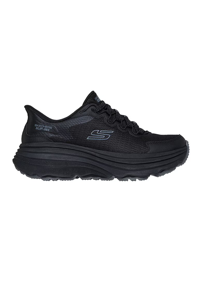 Skechers Pantofi slip-ins cu garnituri din piele ecologica pentru alergare Zirrus - Negru