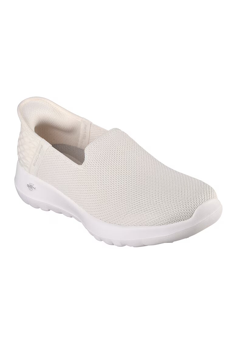 Skechers Pantofi slip-on de plasa tricotata - Alb murdar