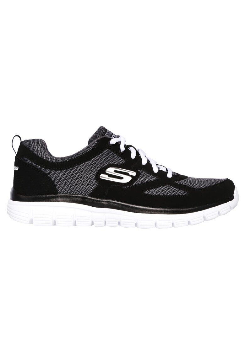 Skechers Pantofi sport barbati Burns - Agoura negru/alb - Negru