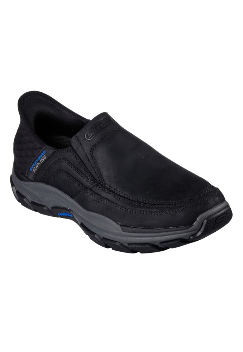 Skechers Pantofi sport - barbati - RESPECTED ELGIN 204810-BLK negru - SLIP INS - piele ecologica -
