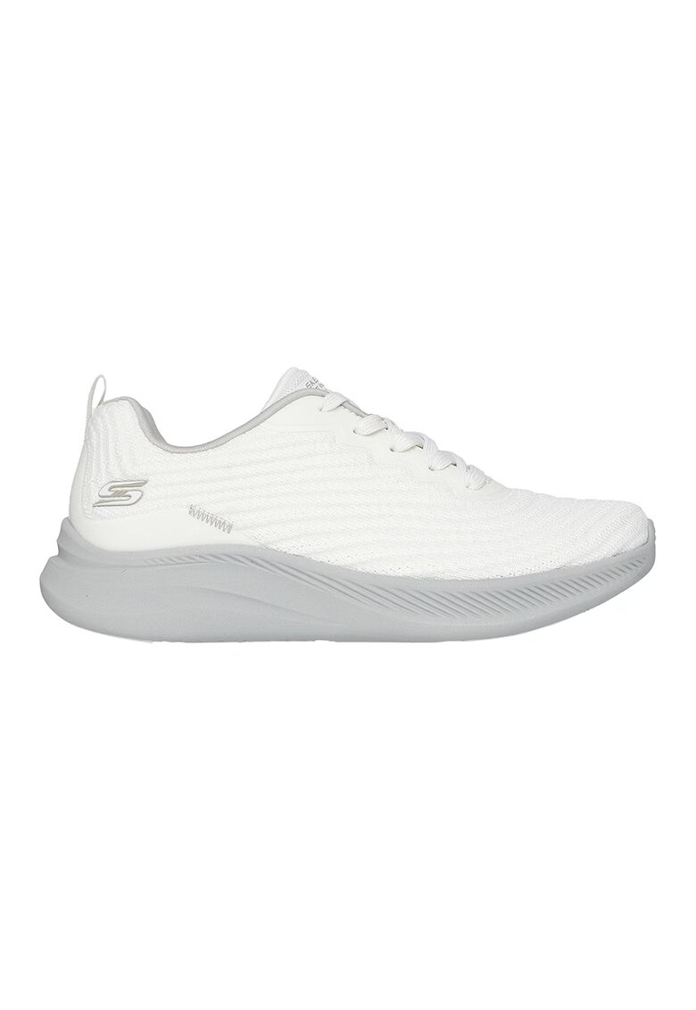 Skechers Pantofi sport Bobs Moda din plasa tricotata - Gri deschis/Alb murdar