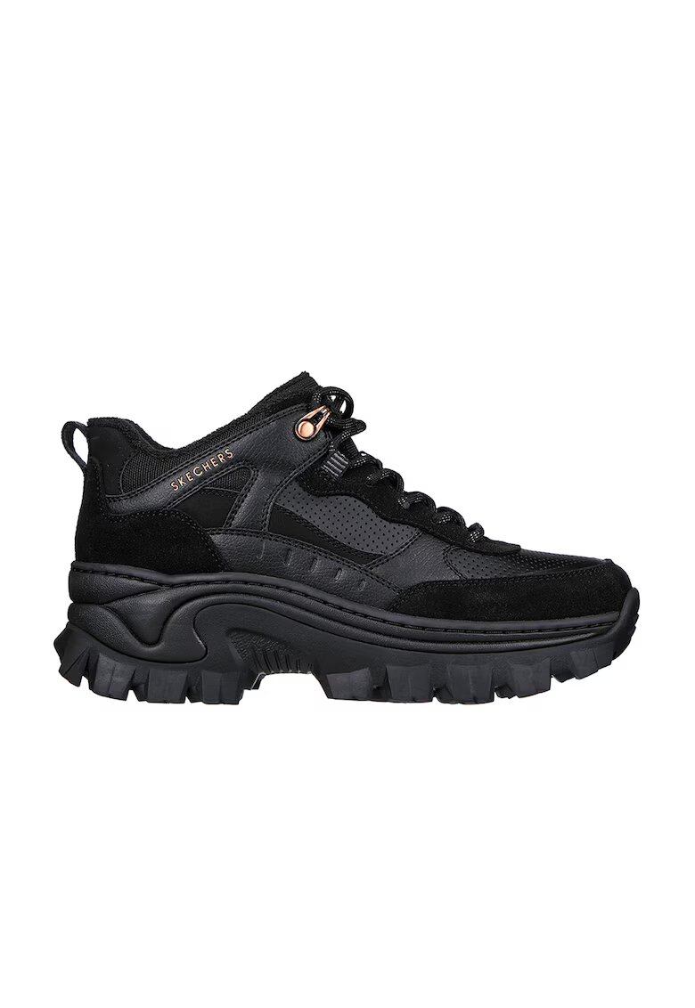 Skechers Pantofi sport cu aspect masiv si insertii de piele intoarsa Hi-Ryze - Kewl Ave - Negru