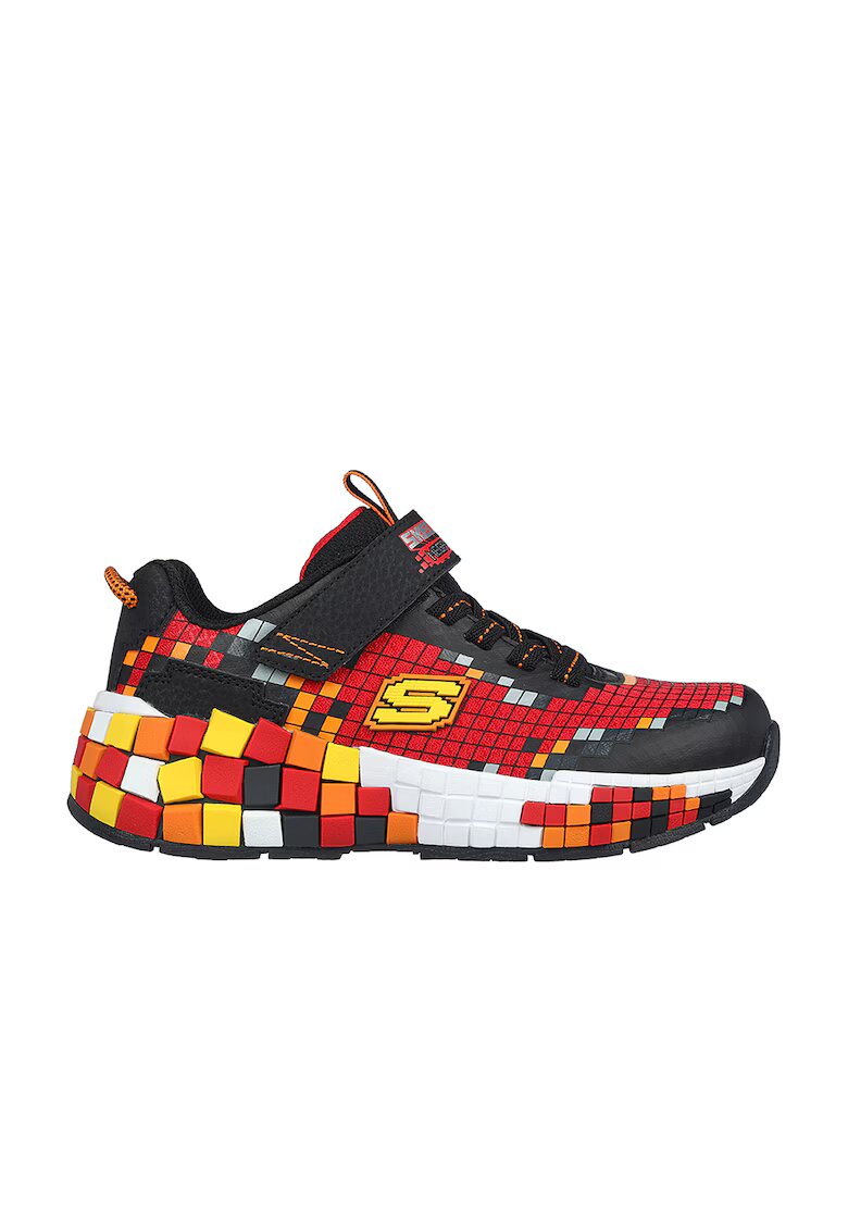 Skechers Pantofi sport cu benzi elastice pentru ajustare Mega-Craft 3.0 - Rosu/Negru/Portocaliu
