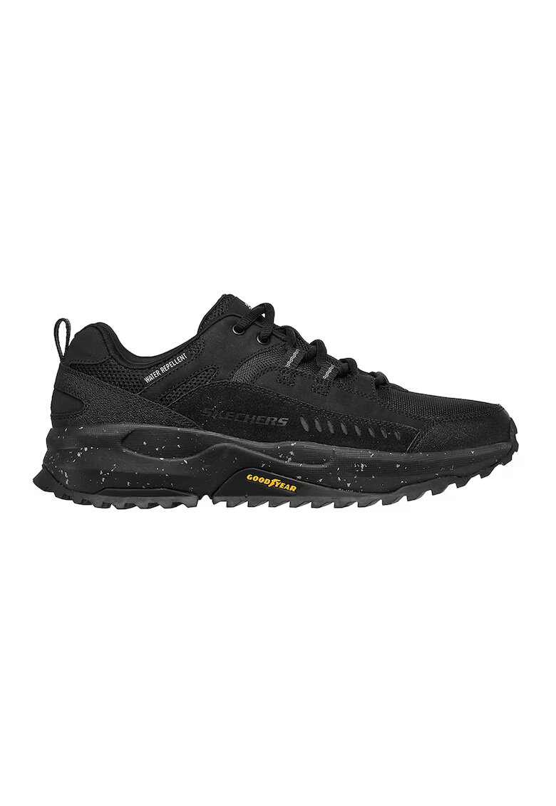 Skechers Pantofi sport cu finisaj rezistent la apa si garnituri de piele intoarsa Bionic - Negru