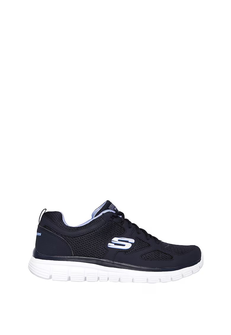 Skechers Pantofi sport cu garnitura de piele Burns Agoura - Bleumarin
