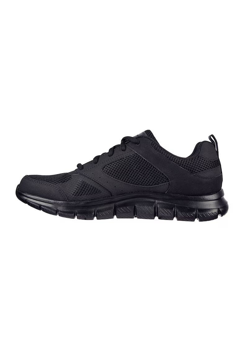 Skechers Pantofi sport cu garnituri de piele Track Syntac - Negru