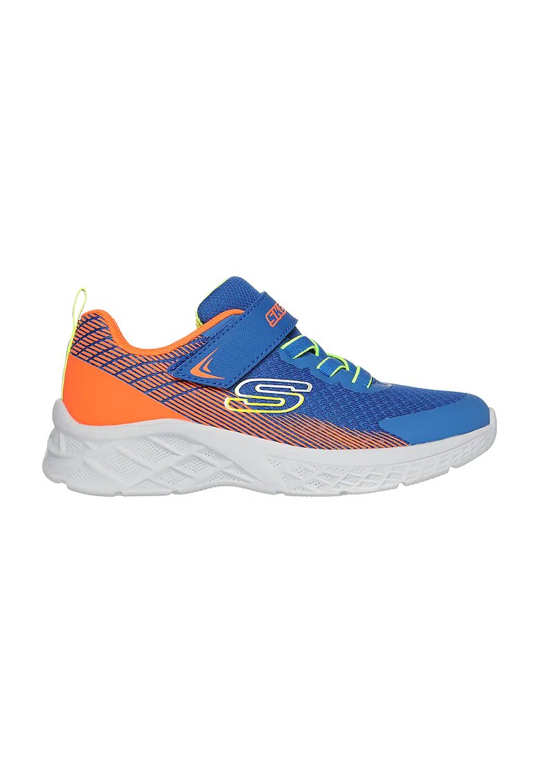 Skechers Pantofi sport cu inchidere velcro Microspec II - Portocaliu/Albastru royal
