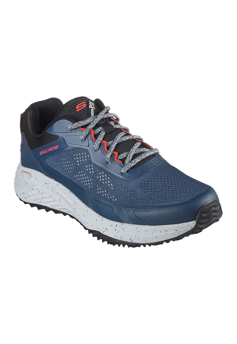Skechers Pantofi sport cu insertii de plasa - Albastru inchis