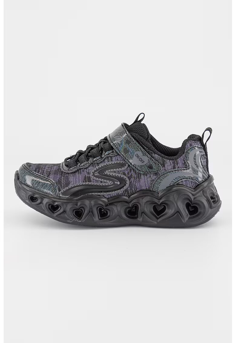 Skechers Pantofi sport cu lumini Heart Lights - Negru