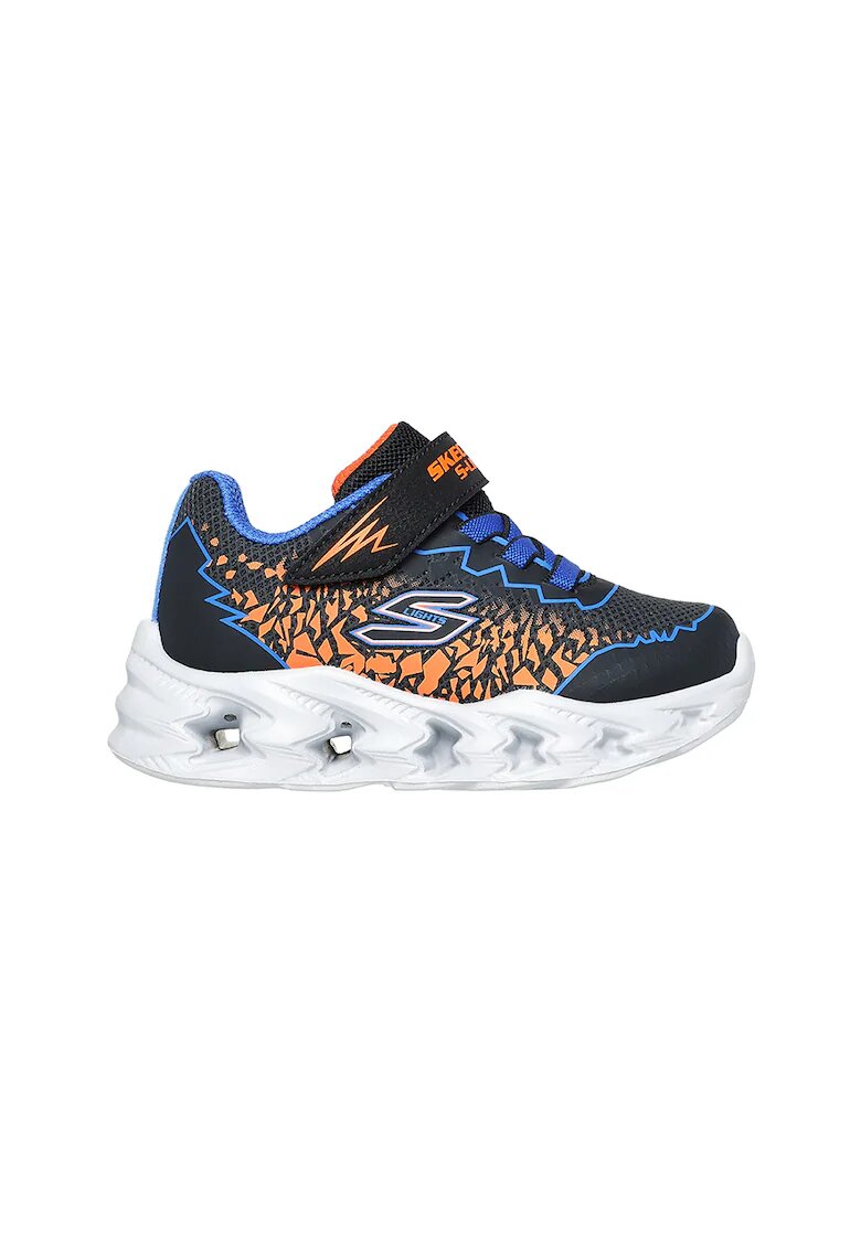 Skechers Pantofi sport cu lumini LED S-Lights - Negru/Portocaliu
