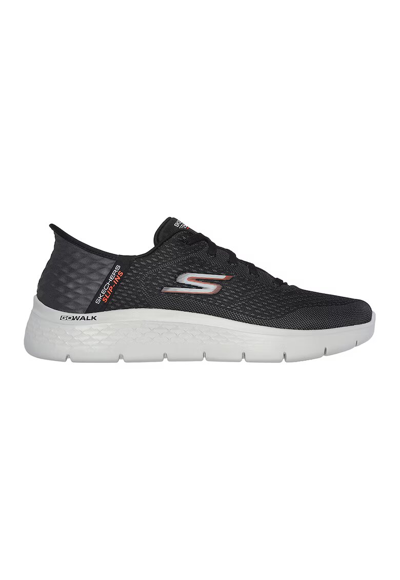 Skechers Pantofi sport cu sireturi slip-in GO WALK® Flex - New World - Negru