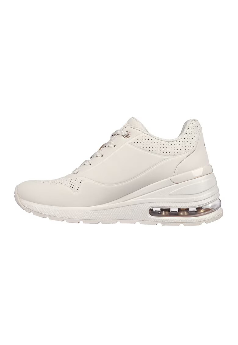 Skechers Pantofi sport cu talpa wedge Million Air - Elevated Air - Alb murdar