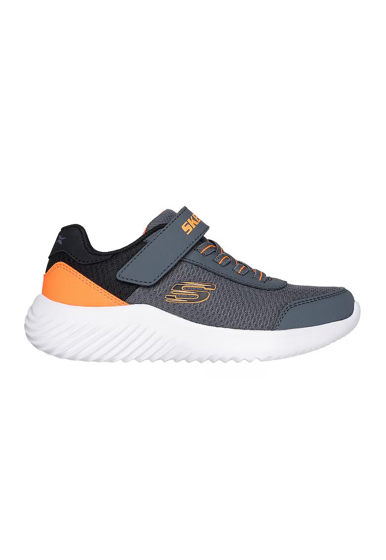 Skechers Pantofi sport cu velcro Bounder - Trekzic - Portocaliu/Gri carbune
