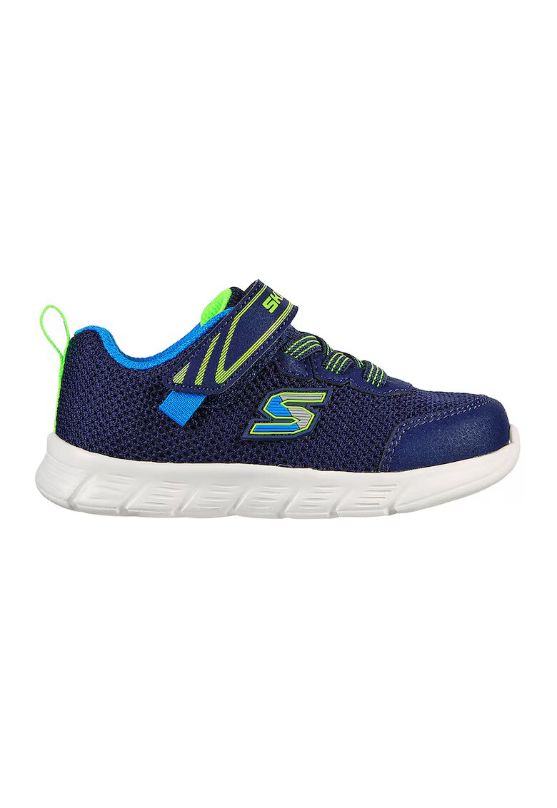 Skechers Pantofi sport cu velcro Comfy Flex - Verde electric/Bleumarin