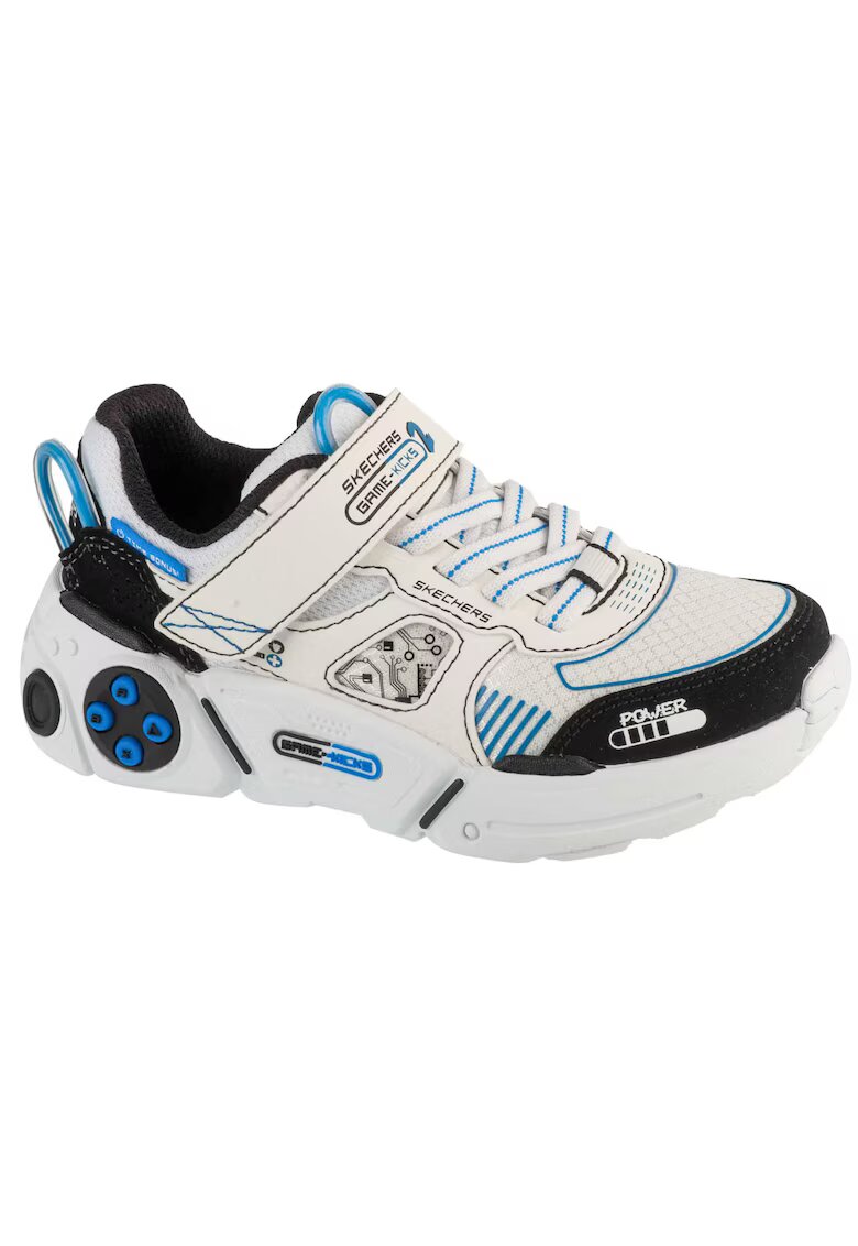 Skechers Pantofi sport cu velcro Game Kicks: Gametronix - Alb