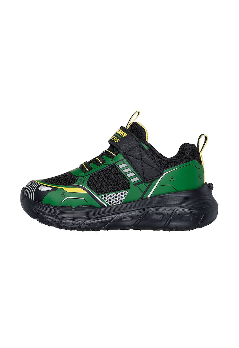 Skechers Pantofi sport cu velcro si model - Verde/Negru