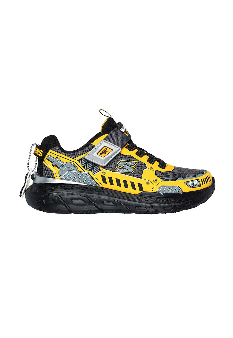 Skechers Pantofi sport cu velcro Skech Tracks - Galben/Gri carbune
