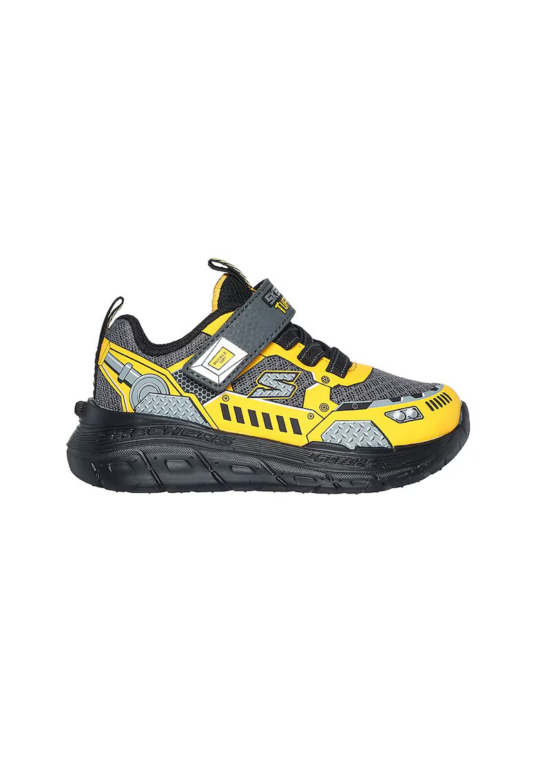Skechers Pantofi sport cu velcro Skech Tracks - Galben/Gri carbune